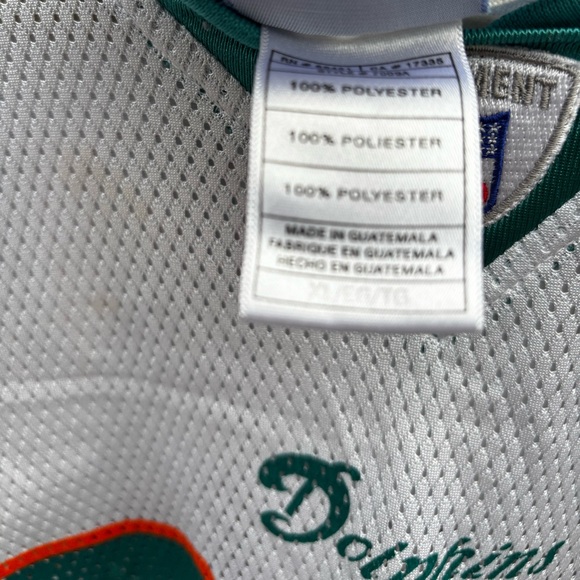 Jason Taylor #99 Miami Dolphins Jersey Reebok NFL Equipment On Field- Men’s XL - Picture 7 of 7